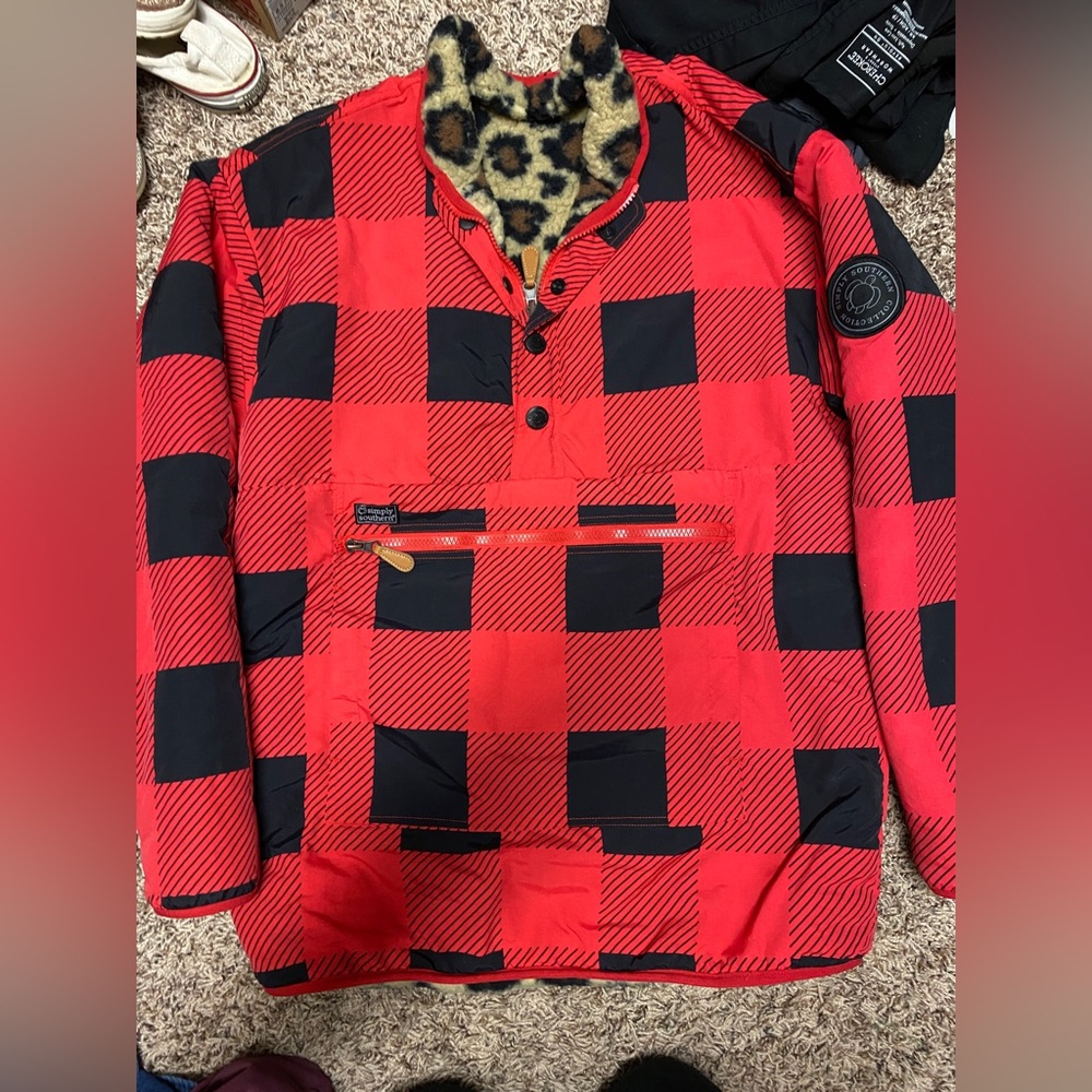 Simply southern reversible pullover